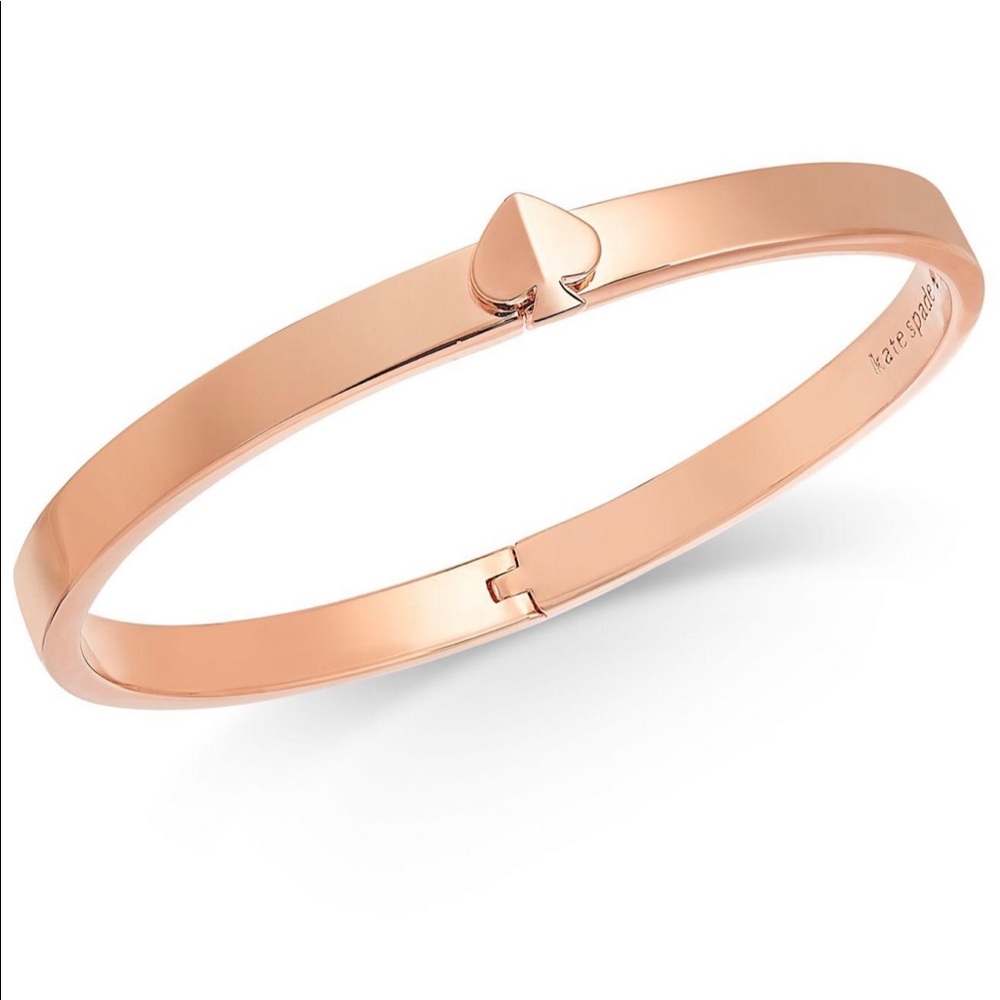 Kate Spade Spade Bangle Bracelet in Rose Gold (Metallic) NEW